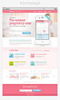 Pregnancy.hr App Teaser website on Behance