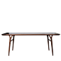现货纯实木原木 餐桌 大桌 桌子 画案 明心系列素元木作设计师品