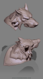 Pior's workshop - Polycount Forum Stylized Wolf Head