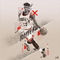 NBA Art Collection, Vol. 1 on Behance