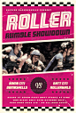 Print Templates - Roller Rumble - Roller Derby Flyer Template | GraphicRiver