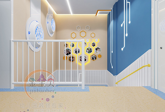 重庆幼儿园楼梯间设计效果图