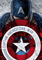 《美国队长3》艺术海报，From posterposse。@北坤人素材