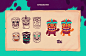Tiki Illustrations : Mascot design and brand illustrations for a gaming website.