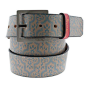 Alhambra Aqua Leather Belt for Men and Women