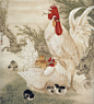 冯英杰工笔画——精美的鸡 