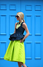 love the skirt.....Atlantic-Pacific & BaubleBar.