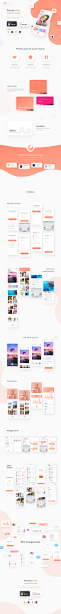 PhotoXIa - Image sharing app UI kit : Just published Photo sharing app UI kit - PhotoXia. This UI kit contains 40+ pages designed for iPhone X, 50+ elements and well-organized file system.Download link: 