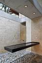 casa-uro | floating vanity in master Bathroom