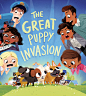 The Great Puppy Invasion : Illustrations for the Great Puppy Invasion, written by Alastair Heimpublished by Clarion, 2017