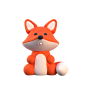 Fox 3D Illustration