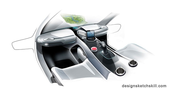 梅赛德斯奔驰概念高尔夫球车设计效果图发布...