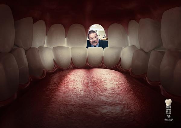 巴西Murilo牙医齿科医院种牙创意平面...
