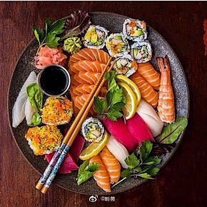 #昕美食# sushi与要减肥的你很配哦...