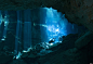 墨西哥，尤卡坦半岛水下洞穴

　　尤卡坦半岛岩层下陷，加之雨水渗透，尤卡坦半岛水下洞穴才得以形成。洞穴沟通多条水下河流，构成了一个神秘的地下水系，吸引了大量潜水爱好者前来探秘。