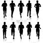 短跑,男人,通道地毯,专业人员,运动,慢跑,迅速,布置,行动