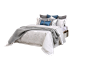 现代简约蓝色灰色样板房间床上用品软装床品主卧室内陈设布艺软饰-淘宝网