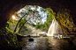 Amazing beautiful waterfalls in deep forest at Haew Suwat Waterfall in Khao Yai National Park, Thailand_创意图片