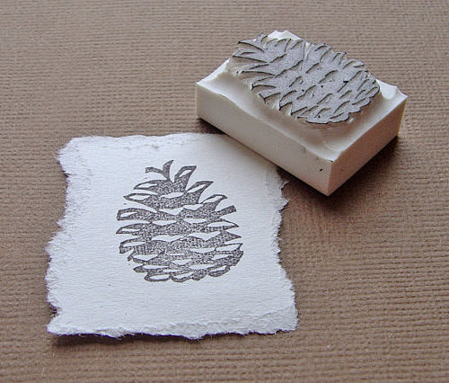 hand-carved stamps: ...