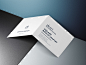 Dark Elements / Square bifold leaflet mockup #081