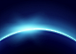 Earth with Blue Light Free Vector