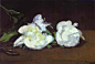 Artwork by Édouard Manet, Branch of White Peonies and Shears, Made of Oil on canvas
