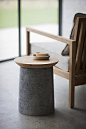 concrete side table