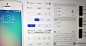 iOS 7 gui template ui kit free