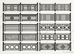 几多愁先生丶采集到景观——构筑物·围墙/栏杆/消防门/围挡/围界