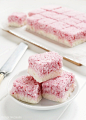 Soft Raspberry Coconut Ice ♥ 