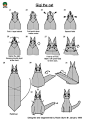 动物折纸—教你一个可爱的吉吉猫的折纸方法图解