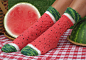 Watermelon Slice Socks