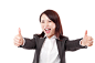 Royalty-free Image: Businesswoman Two Thumbs Up
