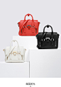 CHARLES&KEITH 笑脸包 CK2-50780281 欧美白色手提包单肩女包-tmall.com天猫