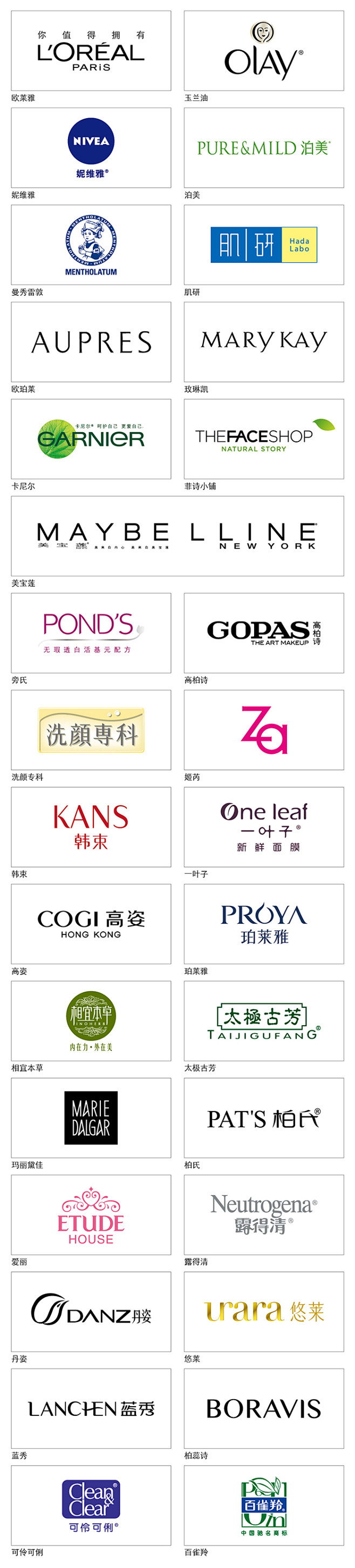 化妆品牌矢量logo大全(1)-欧莱雅 ...