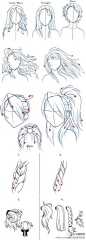 关于头发的画法~