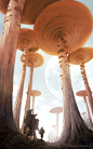 Inc Coral Desert Wandering 1, Neil Blevins : A rough painting from my upcoming visual development book "Inc". Our two heroes wander the desert finding all sorts of strange rock formations and long dead plants.

"The Story Of Inc" is a 