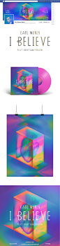 #灵感#Carl Nunes - I Believe CD包装设计+海报设计，分享自：http://t.cn/8scwgvi