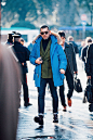 Street looks au Pitti Uomo automne hiver 2016 2017 a Florence
★ 微信公众账号：男士风尚 ★