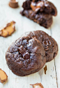 Caramel-Stuffed Chocolate Cookies