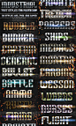 20款战争游戏专用艺术字PS样式