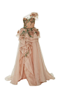 MARCHESA ONE SHOULDER GOWN WITH 3D ORGANZA FLOWERS. #marchesa #cloth #