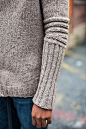 针织细节  针织服饰Ravelry: Chicane pattern by Cookie A, Brooklyn Tweed Wool People Vol. 4 pattern book. Marvelous detail.