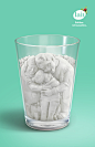 3D ads Advertising  Christmas craft Food  ILLUSTRATION  magazine poster print