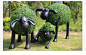 仿真植物肖恩动物雕塑仿真绿植羊大型塑料软装景观仿真绿雕动物-淘宝网