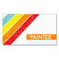 retro PAINTER Double-Sided Standard Business Cards (Pack Of 100)