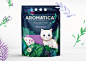 Aromaticat : Project:Silica gel cat litter AromaticatTask:To develop the name and the creative visual concept of the silica gel cat litter brand.Problem:Choice of cat litter is a delicate subject. On the one hand it has to be comfortable for the pet, yet 