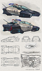 Futuristic Car, Flying Vehicle, Future Police, Jet Arts (Dmitry Popov)