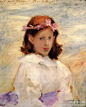 萨金特John Singer Sargent(1856-1925)很有绘画天赋，技艺精湛、笔法流畅自信，常为财富新贵们绘制大尺寸肖像画，事业上名利双收。