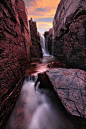 Waterfall passage, Montana, USA,  by VictorLiu